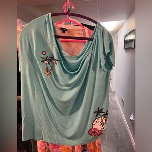 Super soft TORRID off the shoulder, summer shirt